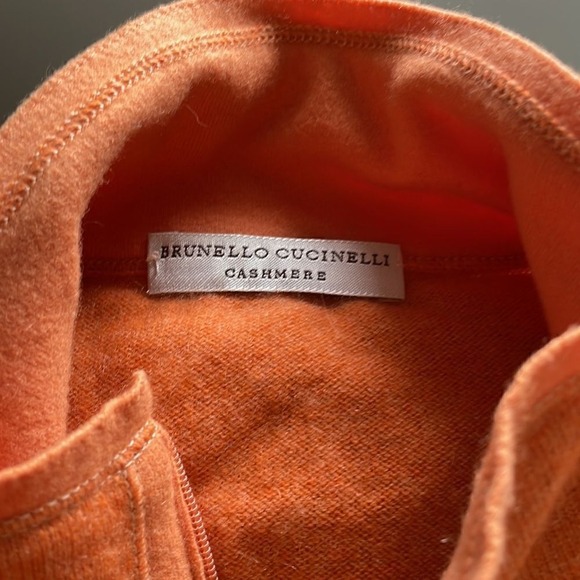 Brunello Cucinelli Women's Wool/Angora/Cashmere Blend‎ Sweater - Orange - Medium - Picture 4 of 5